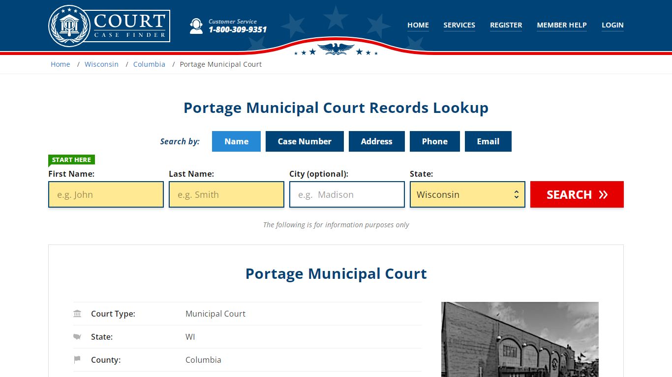 Portage Municipal Court Records | Portage, Columbia County, WI Court ...